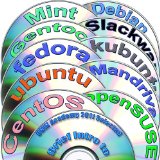 Linux Diversity Collection includes Ubuntu 11.04, Kubuntu 11.04, openSUSE 11.4, Fedora 15, Debian 6, CentOS 6, Mint 11, Gentoo 11, Mandriva 2011 and Slackware 13.37 in 12 DVDs Installation and Reference Set, 32-bit.