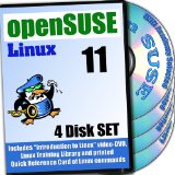 OpenSUSE 11.4 Linux, 4-disks DVD Installation and Reference Set